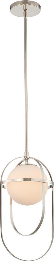 Kalco Lennox Contemporary Nickel Mini Pendant 1-Light Dimmable (1 of 1)