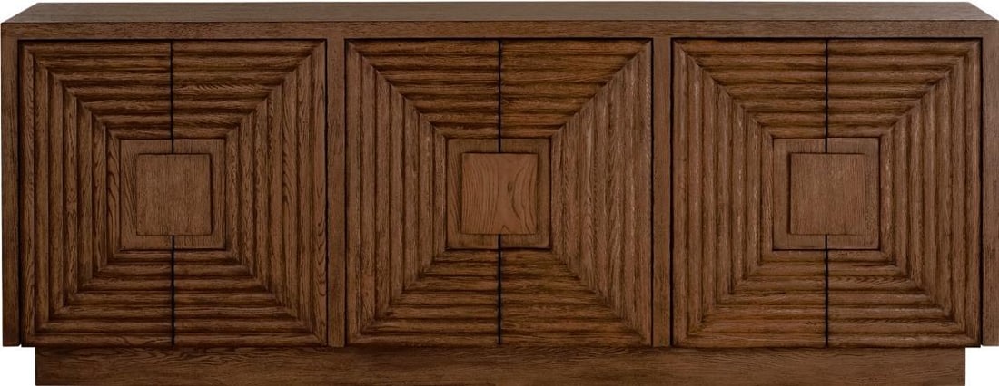 Morombe Credenza by Currey Modern Industrial Style Cocoa Finish (1 of 8)
