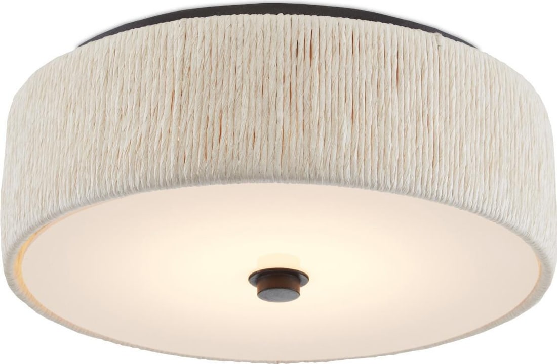 Currey Tyrone Contemporary LED Flush Mount Fixture Silver Finish 17W Dimmable (1 of 4)