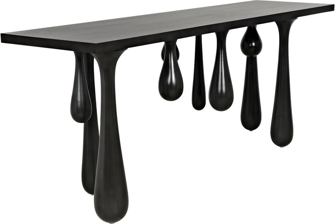 Noir Mahogany Console Table Neo-Classical Revival Pale Finish (1 of 10)