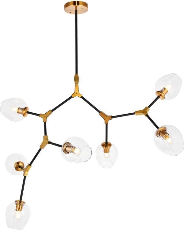 Elegant Lighting Cavoli Brass & Black Pendant Lamp UL-Listed (1 of 1)