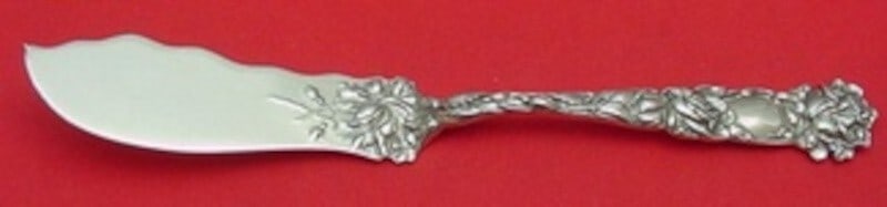 Alvin Bridal Rose Sterling Silver Master Butter Knife 7 1/4 Inch (1 of 2)