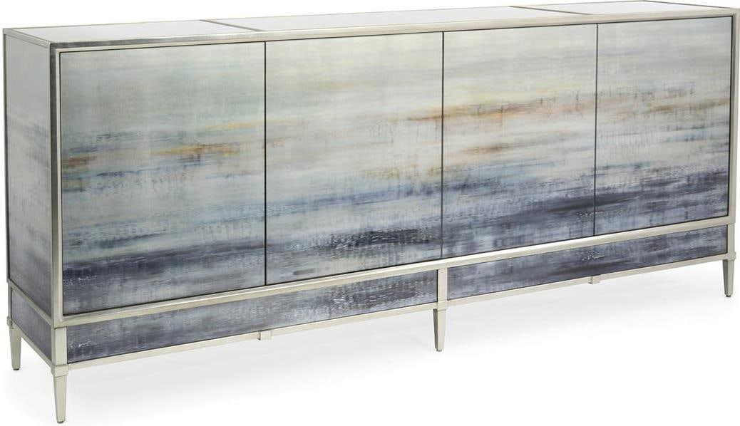 John-Richard Shaye Rawson Spring Rain Sideboard Pewter Finish: John-Richard Shaye Rawson Spring Rain Sideboard Pewter Finish Introducing the Artistic Spring Rain Sideboard by Shaye Rawson, a stunning addition to your home decor. This elegant sideboard features a 