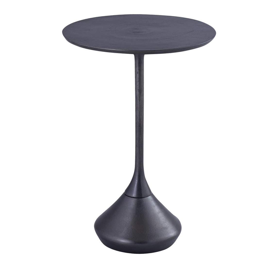 Black Aluminum Side Table 20H 14W 14D Melancthon Collection (1 of 1)