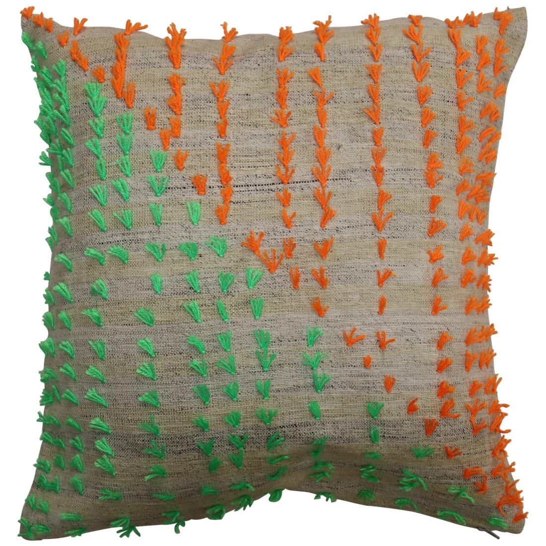 Bohemian Vintage Turkish Kilim Pillow 23 x 24 Wool Accent (1 of 4)