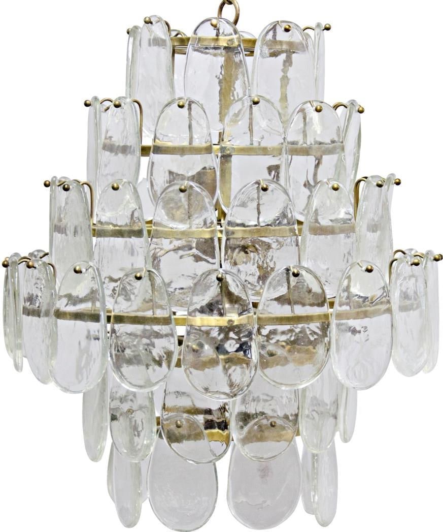 Noir Mystic Brass Bowl Chandelier Industrial Style 6 Bulbs (1 of 2)