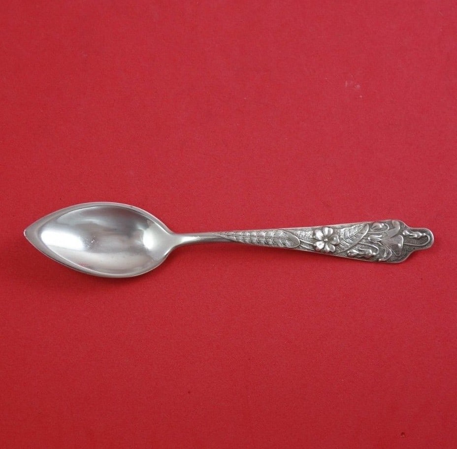 Shiebler Flora Sterling Silver Grapefruit Spoon 5 5/8" Monogrammed (1 of 1)
