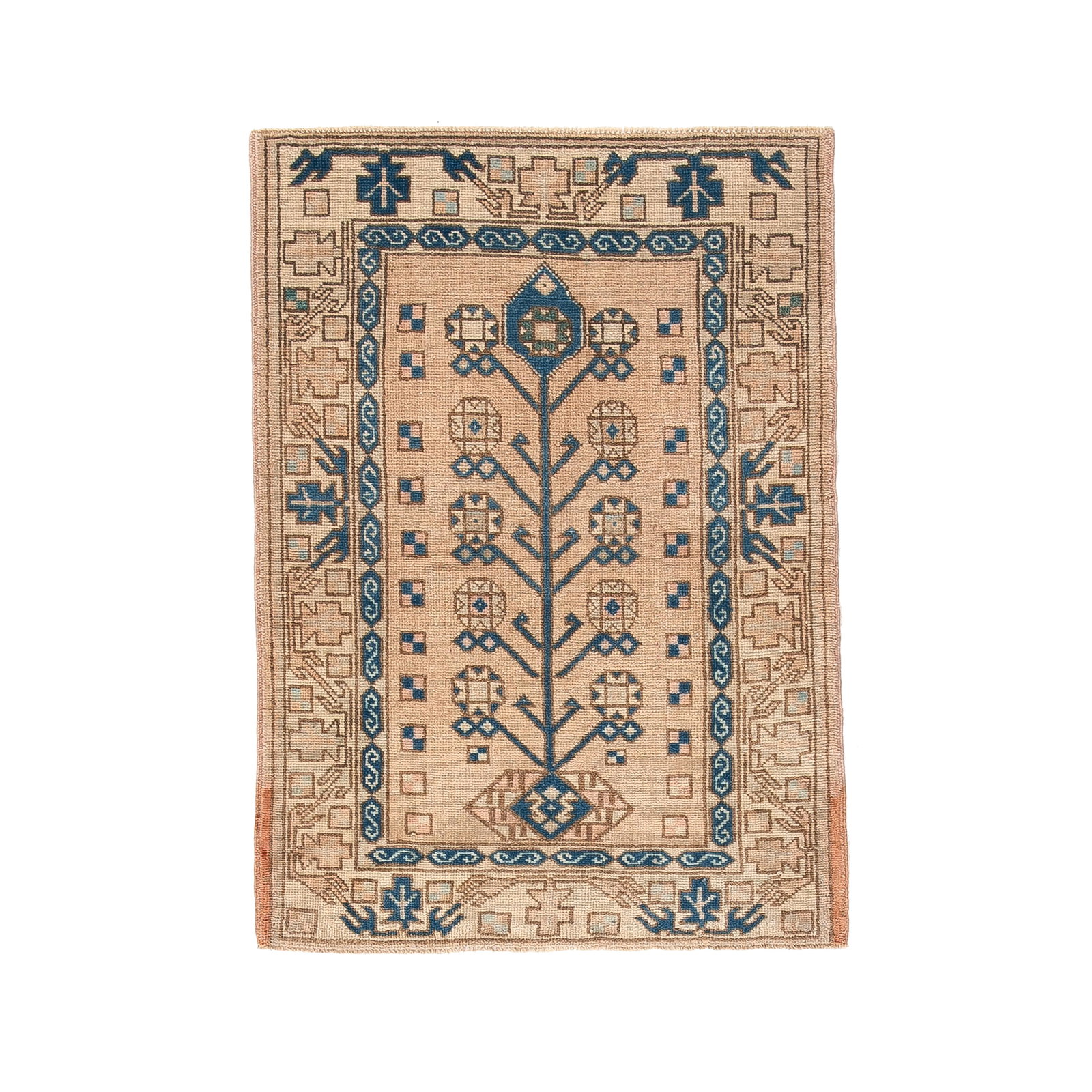 Authentic Handmade Anatolia Wool Carpet 31.5 x 44.1 Inches (1 of 7)