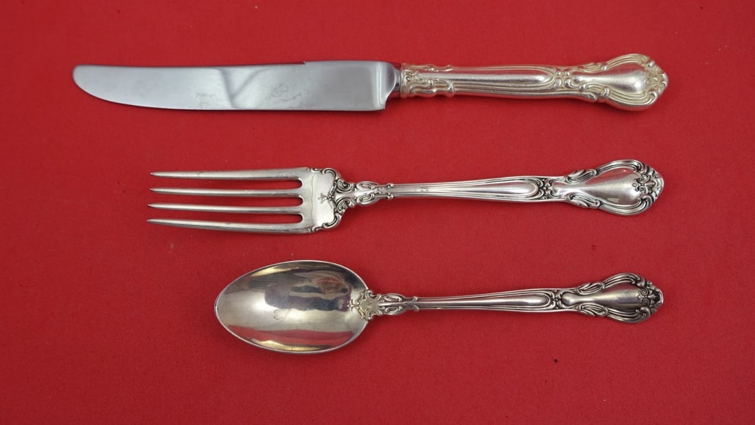 Sterling Silver Three Piece Junior Set in Chantilly Pattern by Gorham (1 of 2)