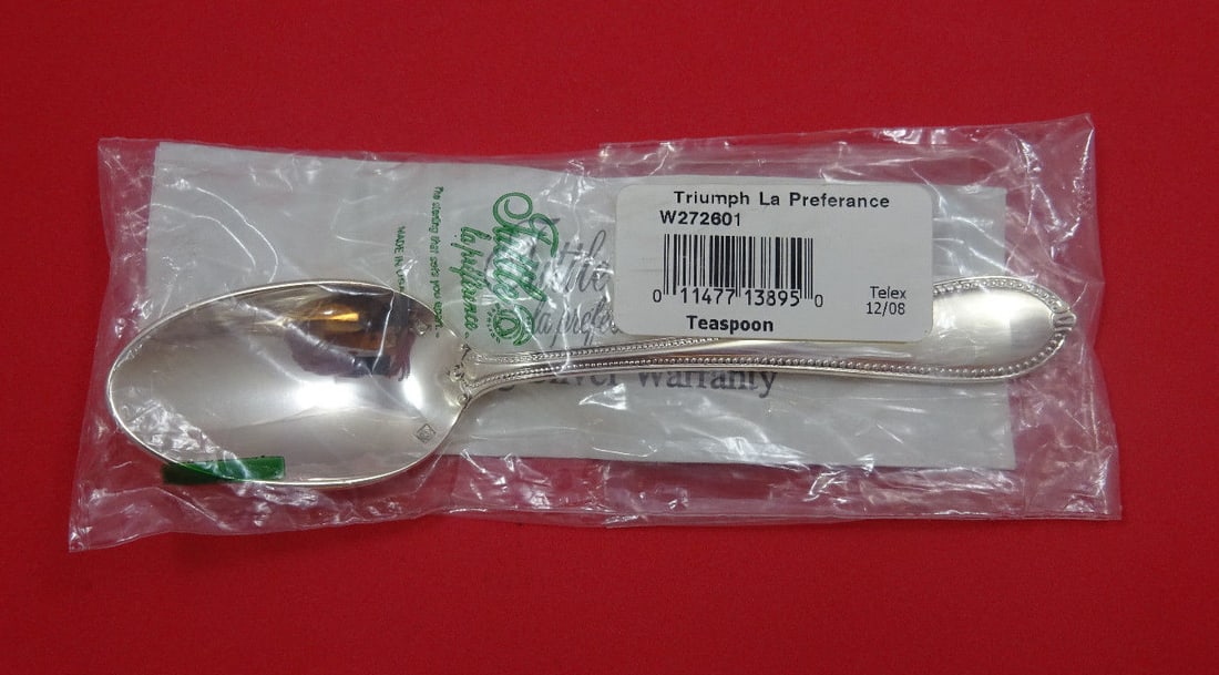 Tuttle Triumph Sterling Silver Teaspoon 6 Inch New (1 of 1)