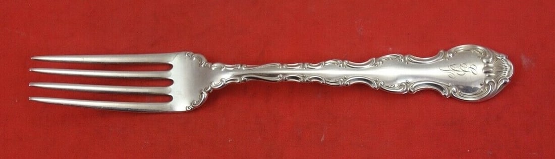 Gorham Strasbourg Sterling Silver Dessert Fork 4-Tine 6" (1 of 2)