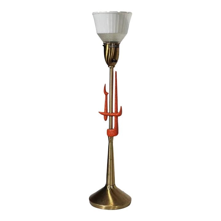 Rembrandt Mid Century Brass Table Lamp 1950s Jetson Style (1 of 10)