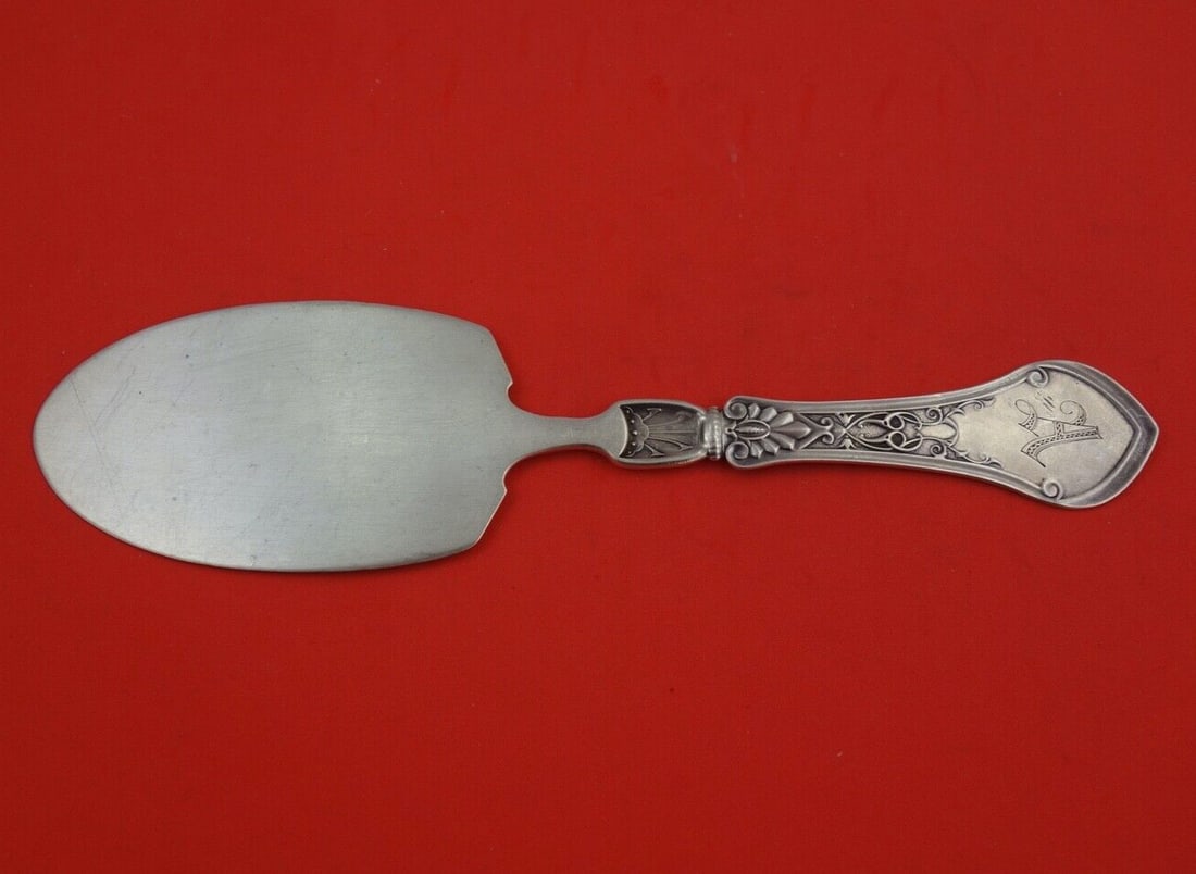 Gorham Sterling Silver 10 Inch Ice Cream Slice Monogram A Vintage (1 of 2)