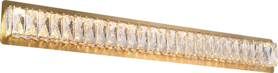 Elegant Lighting Monroe Wall Light Crystal Gold Finish (1 of 1)