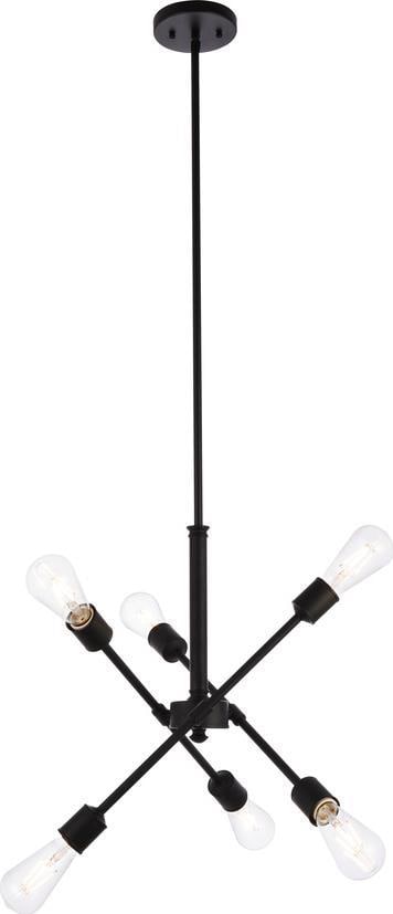 Elegant Lighting Axel Black Pendant Light Mid-Century Modern UL-Listed (1 of 1)