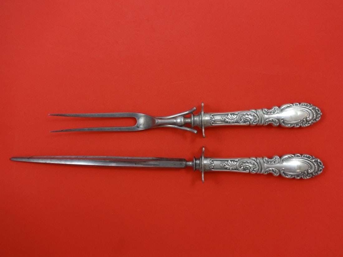 Rogers & Hamilton Aldine Silverplate Carving Set 2pc 14 Inch (1 of 1)
