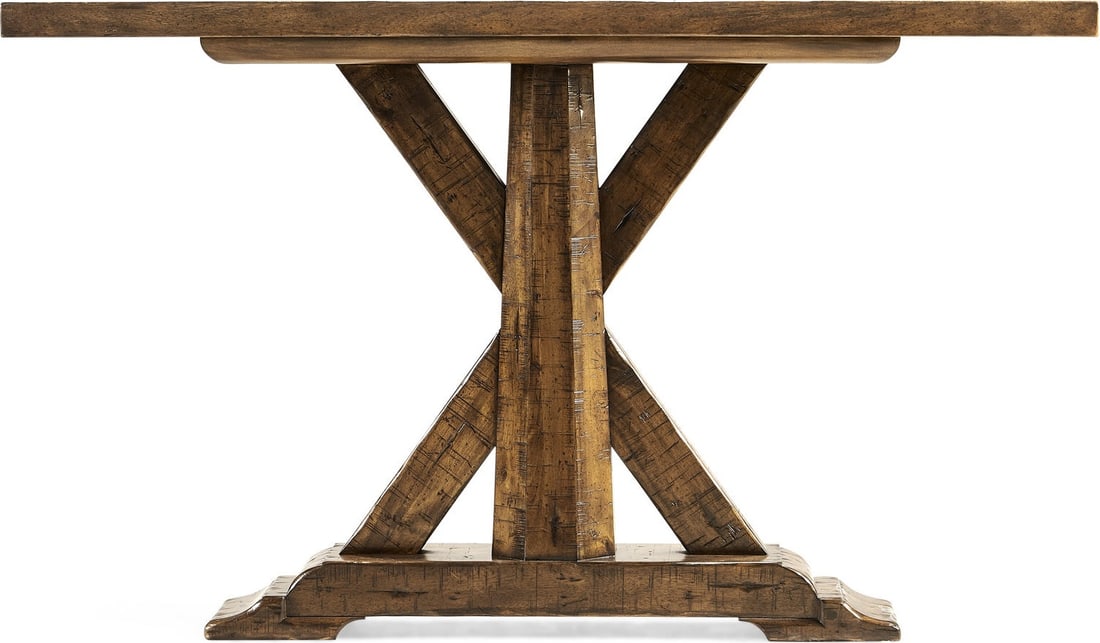 Rustic Walnut Console Table by Jonathan Charles for Narrow Spaces - 2