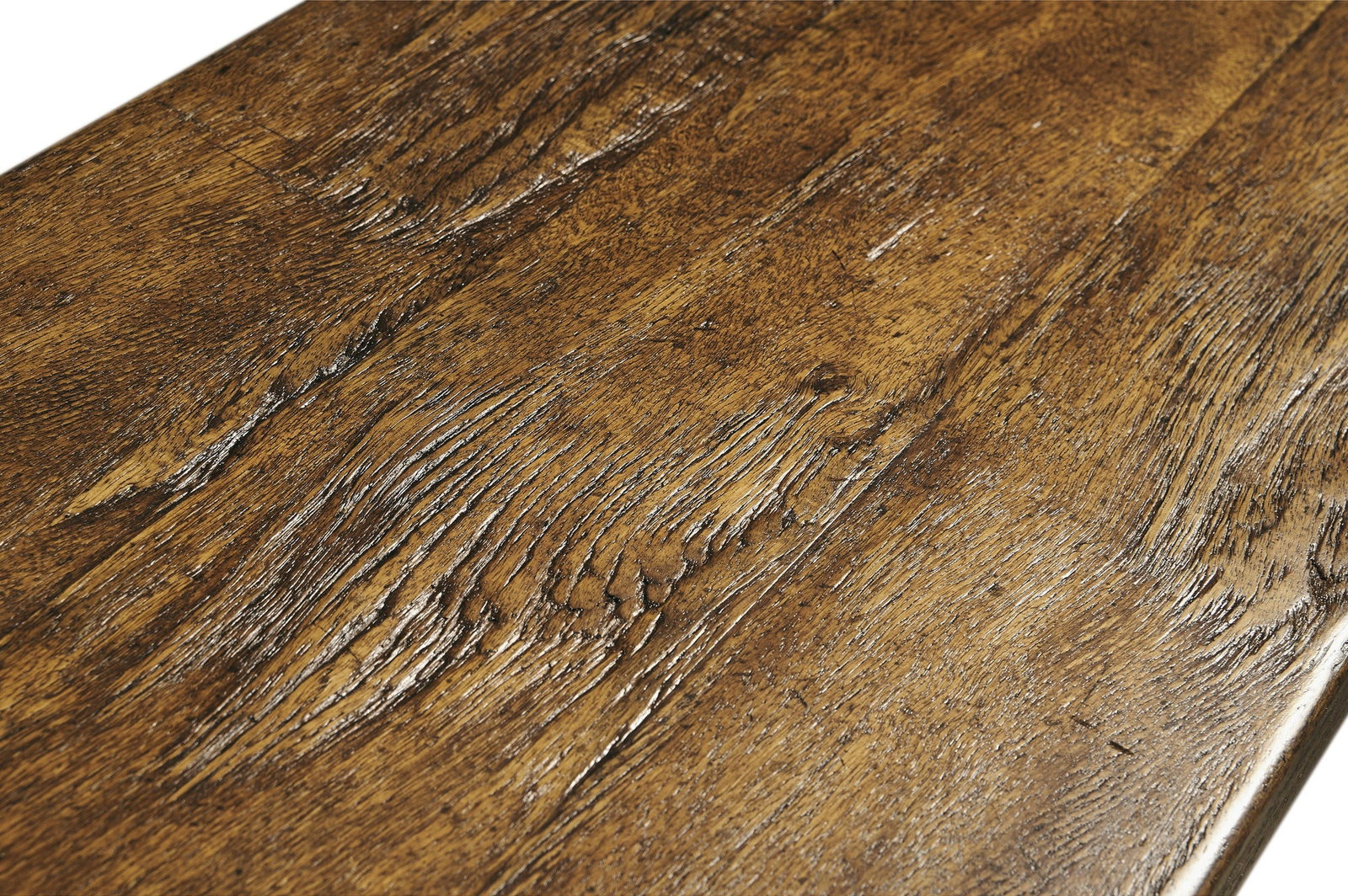 Rustic Walnut Console Table by Jonathan Charles for Narrow Spaces - 3