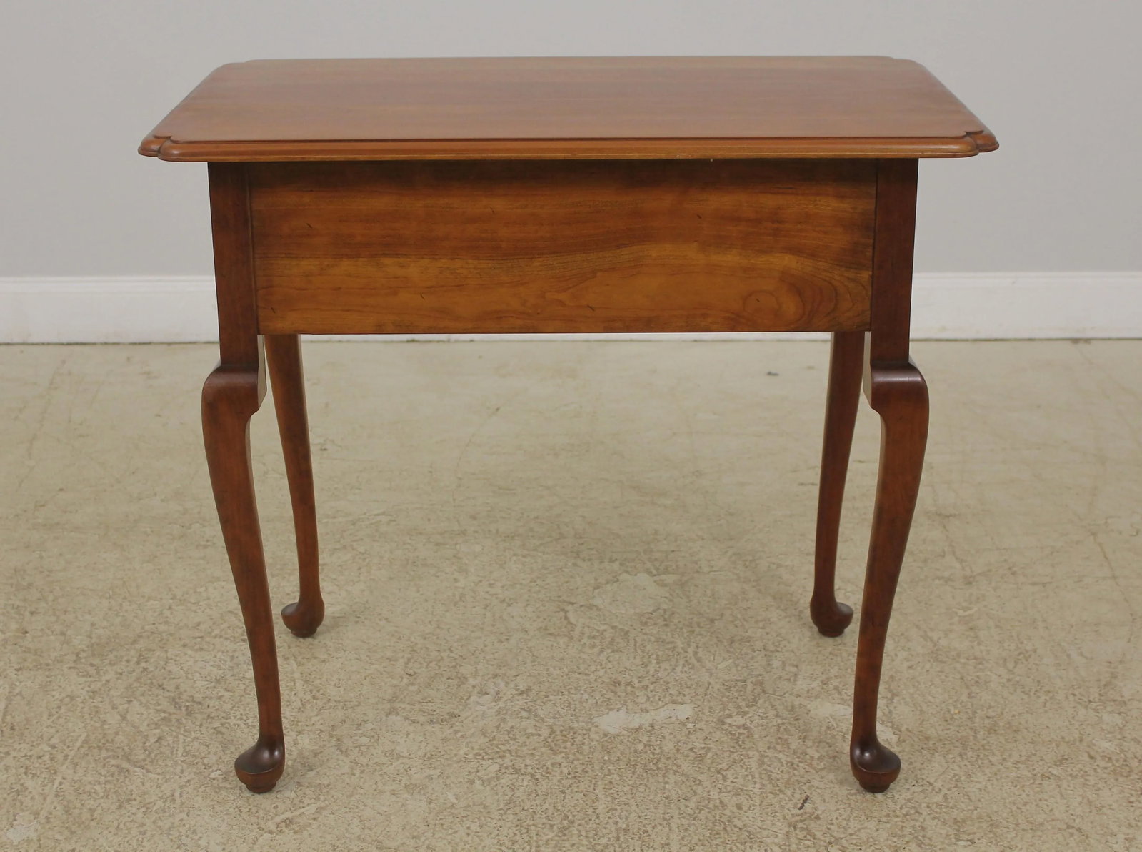 Stickley Queen Anne Solid Cherry Lowboy Dressing Table with Brass Hardware - 8