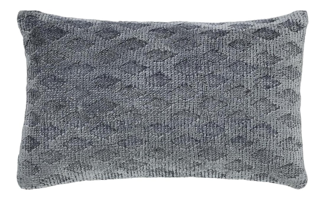 Handcrafted Modern Pewter Gray Wool Accent Pillow 14 x 22 (1 of 4)