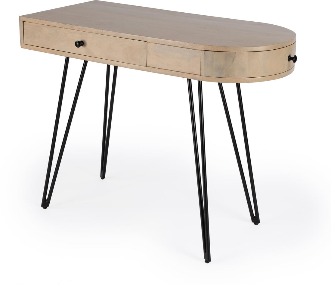 Butler Sebastopol Writing Desk Beige Natural Mid-Century Modern (1 of 9)