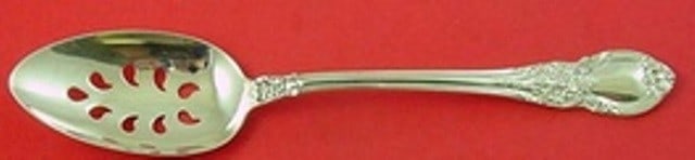 Lunt American Victorian Sterling Silver Pierced Serving Spoon 9-Hole (1 of 1)