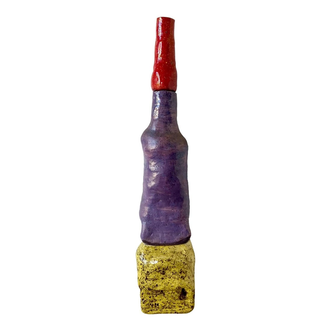 Set of Three 1970s Glazed Ceramic Studio Pottery Totem Sculptures (1 of 10)