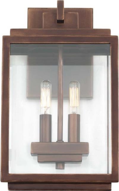 Kalco Chester Copper Outdoor Wall Sconce 2-Light Dimmable (1 of 1)