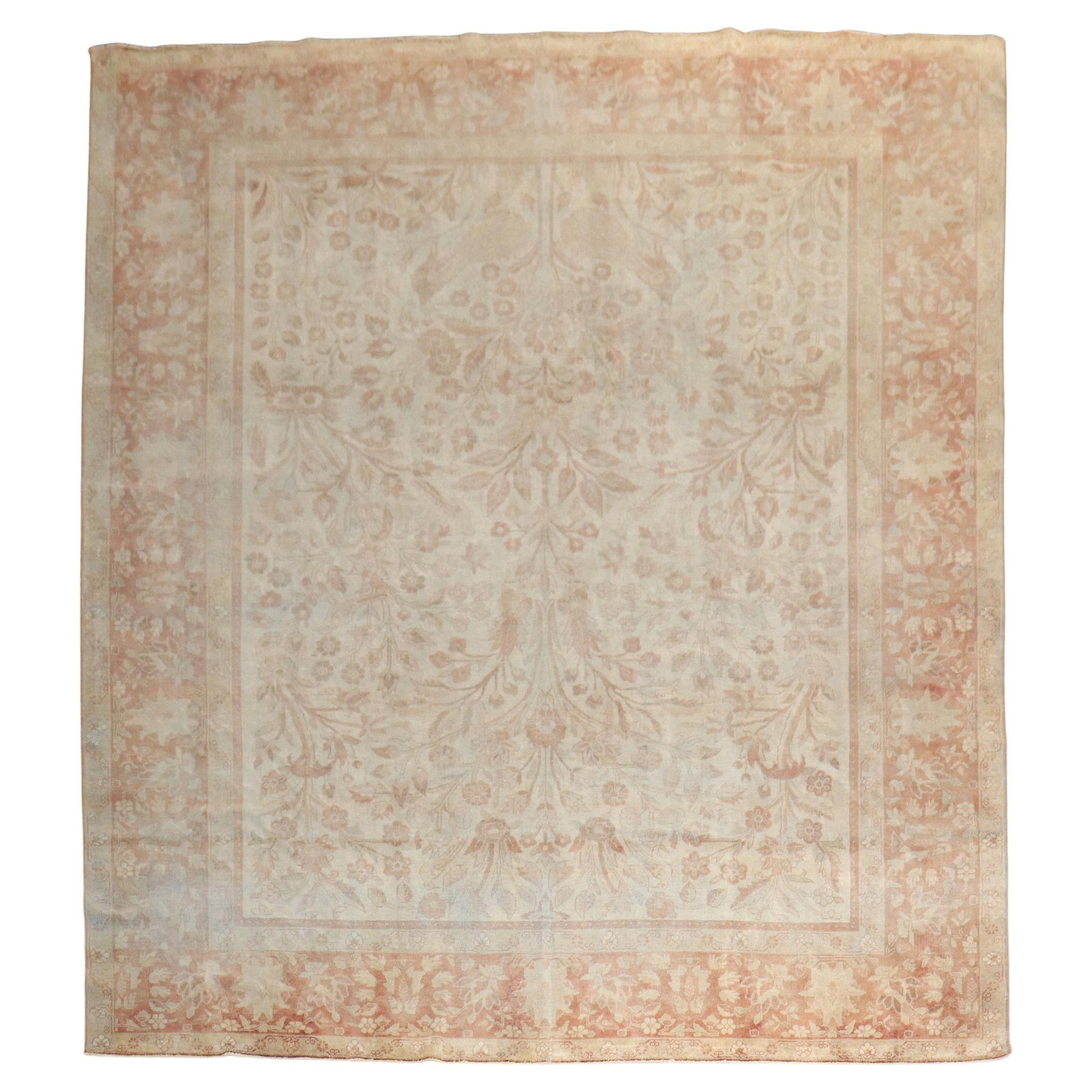 Early 20th Century Agra Indian Hand-Woven Wool Rug 9'7" x 11'4" (1 of 10)