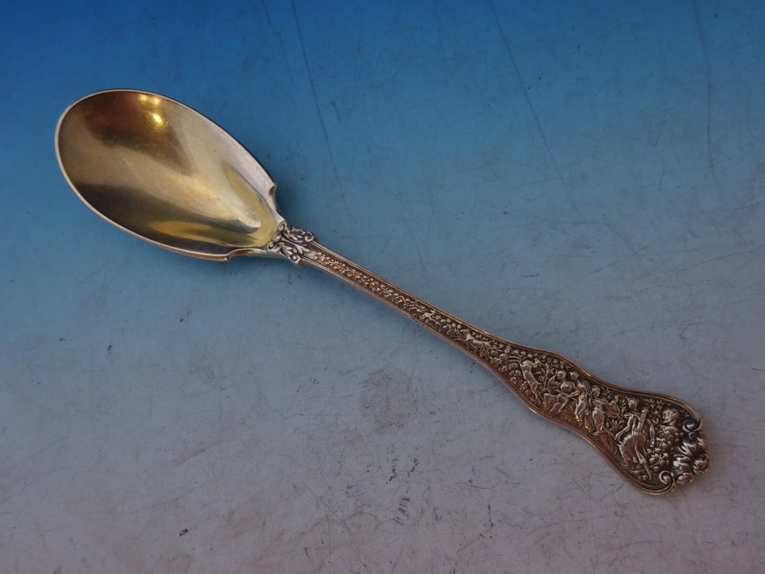 Tiffany & Co Olympian Sterling Silver Ice Cream Spoon 6" (1 of 9)