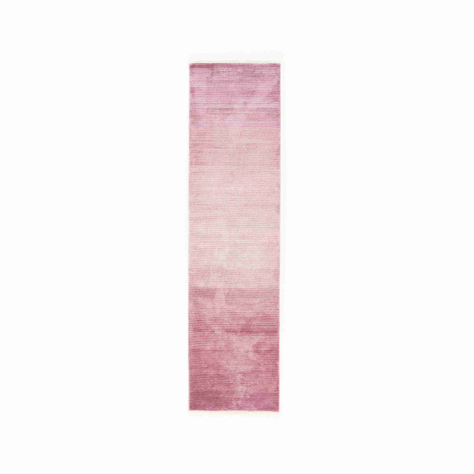 Authentic Handmade Modern Wool On Cotton Carpet 31.9 x 119.7 Inches (1 of 8)
