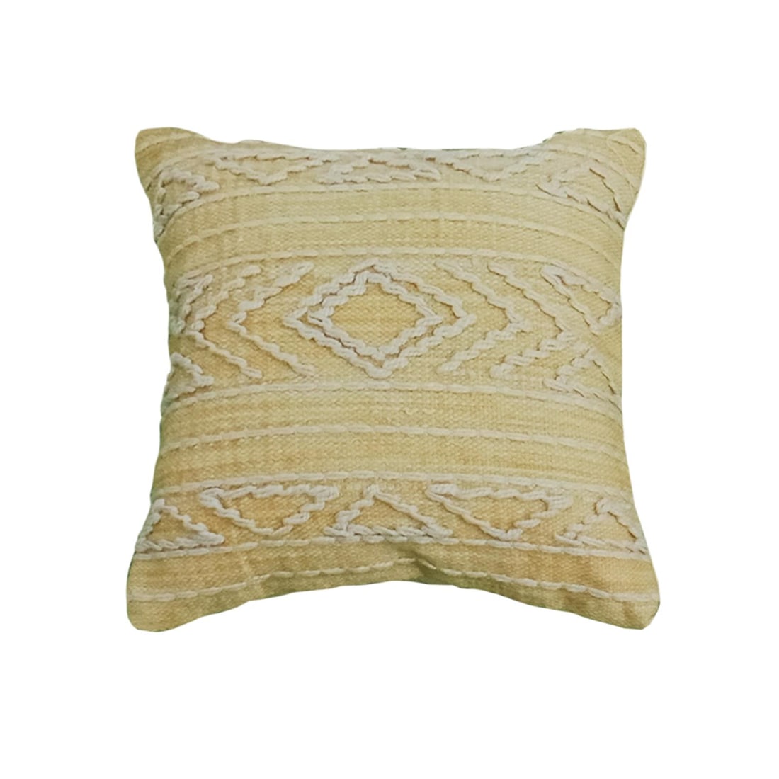 Cecil Handwoven Yellow Outdoor Pillow 20x20 (1 of 1)