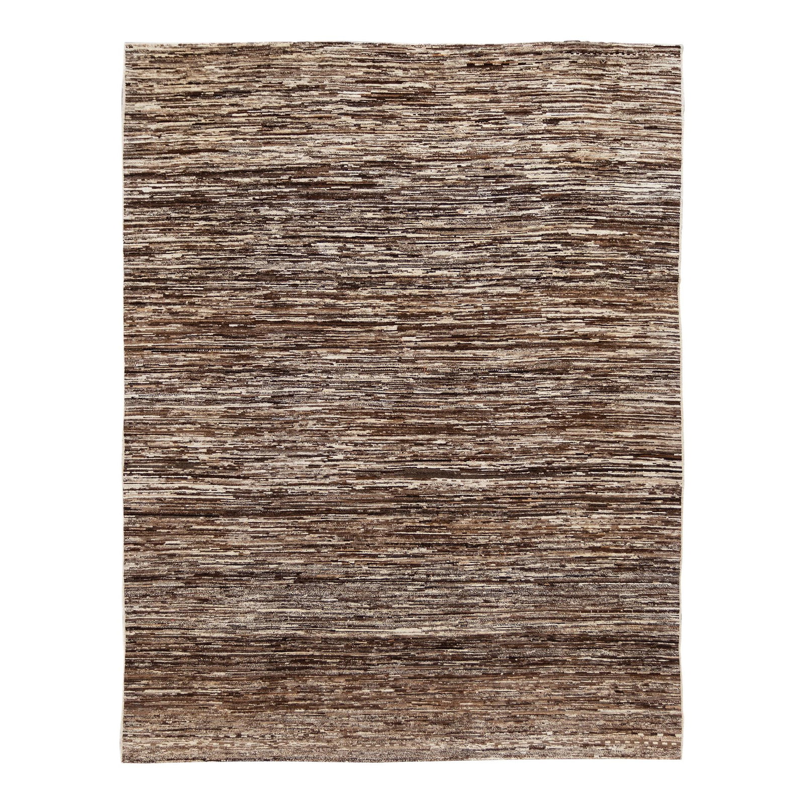 Modern Brown Moroccan-Style Wool Rug 9'2 x 12'6 Handmade (1 of 7)