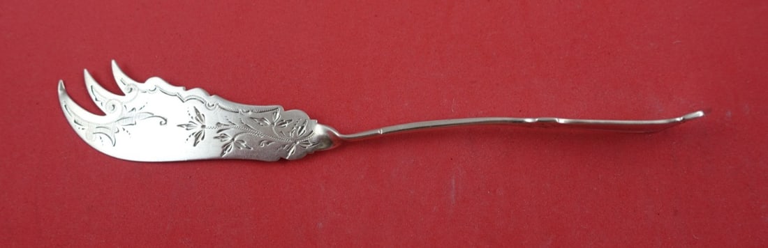 Wood and Hughes Humboldt Sterling Silver Cheese Knife 7 Inch Monogrammed (1 of 3)