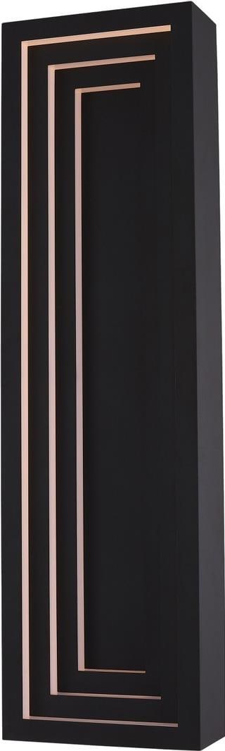 Kalco Chrysler Contemporary Outdoor Wall Sconce 32H Matte Black (1 of 1)