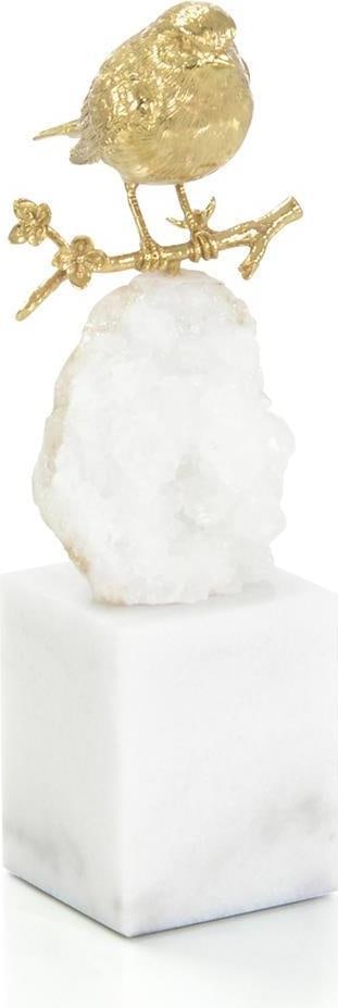 John-Richard Brass Bird Sculpture 11.75H Elegant Decor (1 of 1)