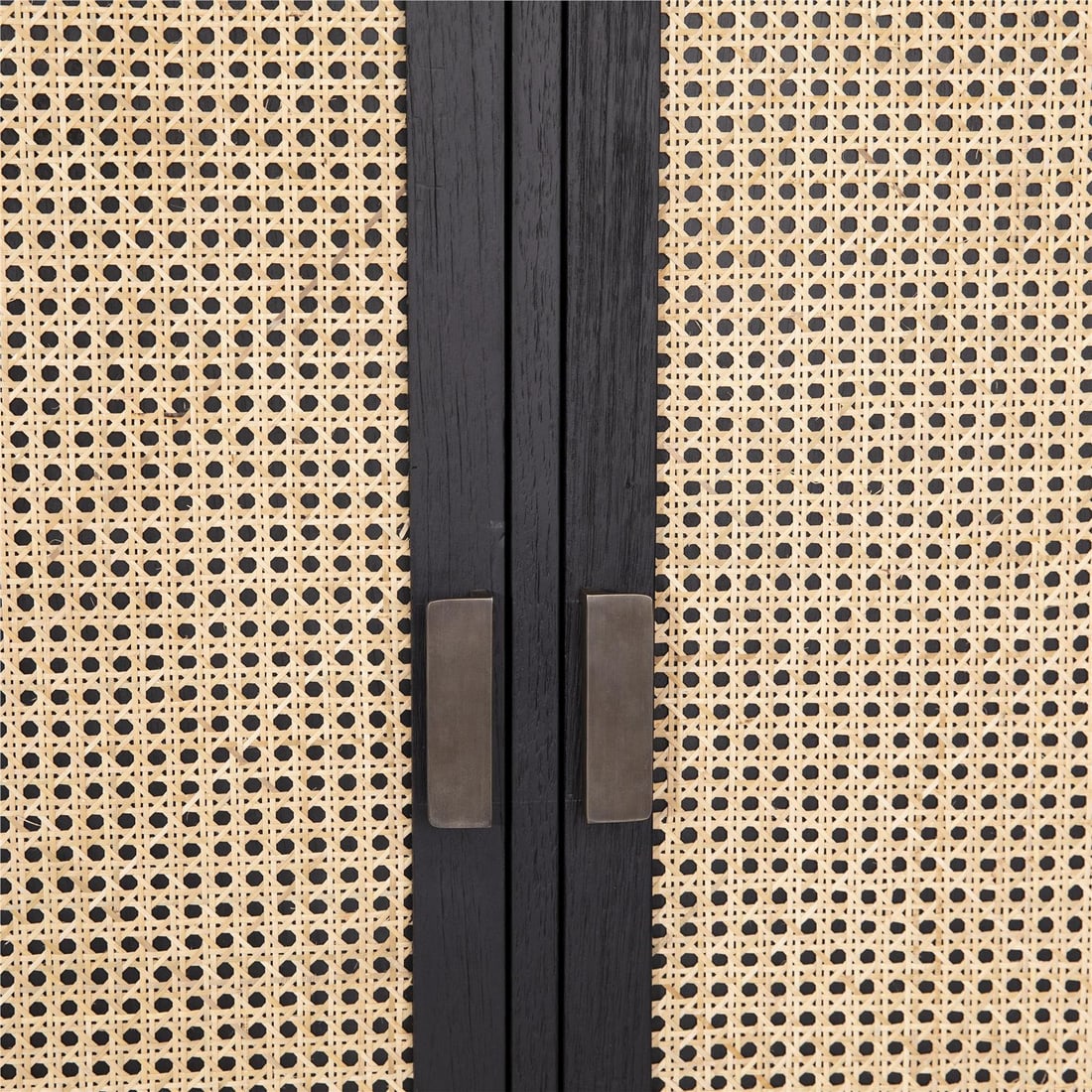 Royette French Country Wood Cabinet Black Frame (1 of 6)