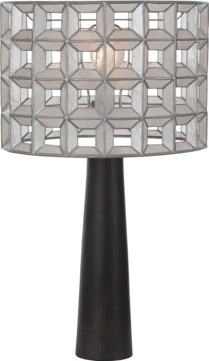 Kalco Prado Ivory Table Lamp Open Frame Oxidized Silver Leaf (1 of 1)