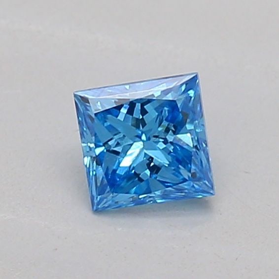 Loose Diamond - PRINCESS 0.22ct Fancy Vivid Blue VS1: Loose Diamond - PRINCESS 0.22ct Fancy Vivid Blue VS1 Source: This is a real non-mined Diamond that has been grown in a lab Shape: PRINCESS Carats: 0.22 Color: Fancy Vivid Blue Certification: IGI Addit