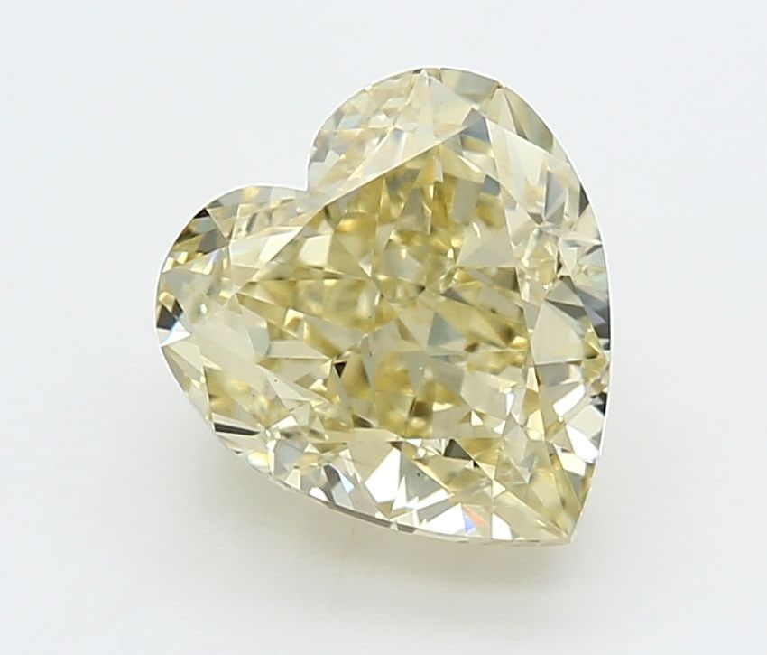 Loose Diamond - HEART 4.03ct Fancy Yellow VS1: Loose Diamond - HEART 4.03ct Fancy Yellow VS1 Source: This is a real non-mined Diamond that has been grown in a lab Shape: HEART Carats: 4.03 Color: Fancy Yellow Certification: IGI Video: