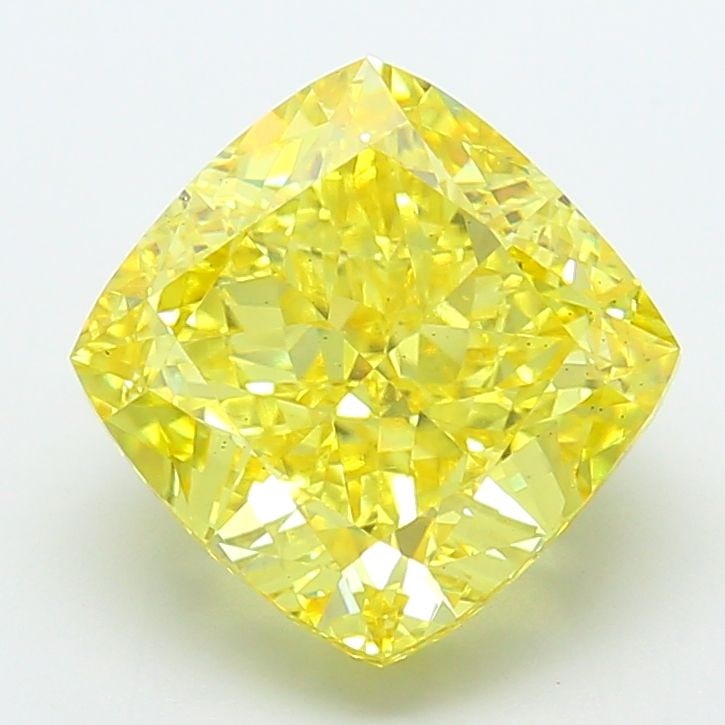 Loose Diamond - CUSHION MODIFIED 7.03ct Fancy Vivid Yellow VS2: Loose Diamond - CUSHION MODIFIED 7.03ct Fancy Vivid Yellow VS2 Source: This is a real non-mined Diamond that has been grown in a lab Shape: CUSHION MODIFIED Carats: 7.03 Color: Fancy Vivid Yellow