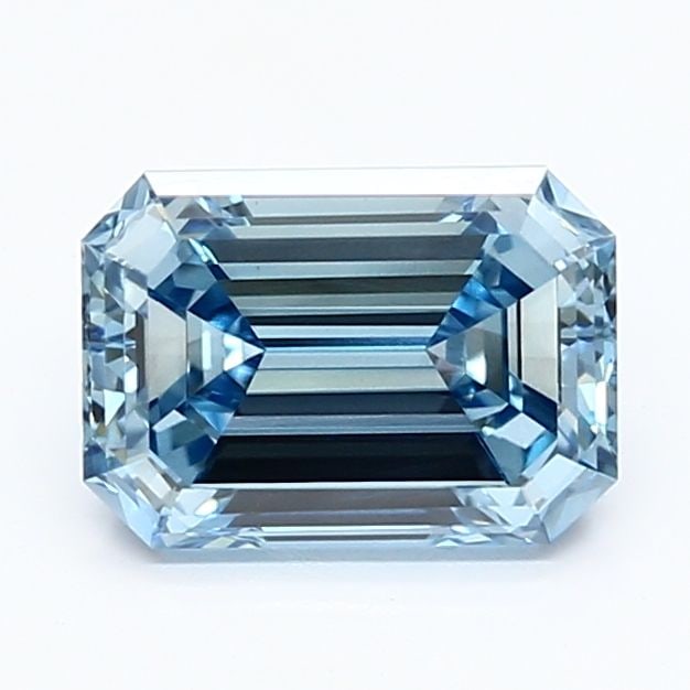 Loose Diamond - EMERALD 1.81ct Fancy Vivid Blue VS2: Loose Diamond - EMERALD 1.81ct Fancy Vivid Blue VS2 Source: This is a real non-mined Diamond that has been grown in a lab Shape: EMERALD Carats: 1.81 Color: Fancy Vivid Blue Certification: IGI Video: