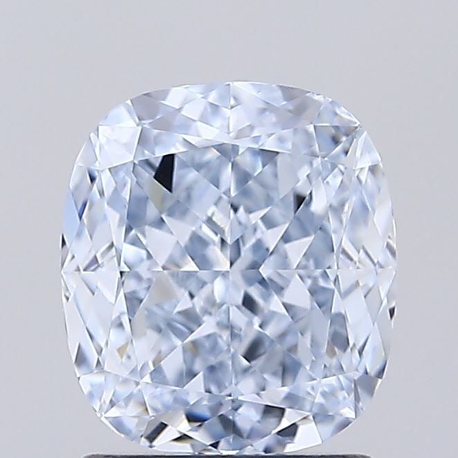 Loose Diamond - CUSHION MODIFIED 1.56ct Fancy Blue VVS2: Loose Diamond - CUSHION MODIFIED 1.56ct Fancy Blue VVS2 Source: This is a real non-mined Diamond that has been grown in a lab Shape: CUSHION MODIFIED Carats: 1.56 Color: Fancy Blue Certification: IGI 