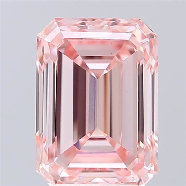Loose Diamond - EMERALD 3.85ct Fancy Intense Pink VS1: Loose Diamond - EMERALD 3.85ct Fancy Intense Pink VS1 Source: This is a real non-mined Diamond that has been grown in a lab Shape: EMERALD Carats: 3.85 Color: Fancy Intense Pink Certification: IGI