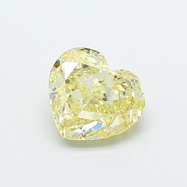 Loose Diamond - HEART 1.02ct Fancy Yellow VS2: Loose Diamond - HEART 1.02ct Fancy Yellow VS2 Source: This is a real non-mined Diamond that has been grown in a lab Shape: HEART Carats: 1.02 Color: Fancy Yellow Certification: IGI Video: