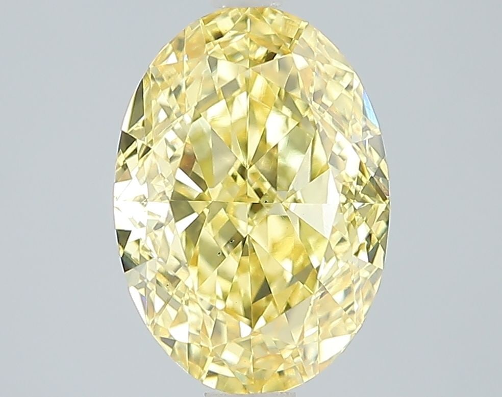 Loose Diamond - OVAL 3.64ct Fancy Vivid Yellow VS1 (1 of 1)