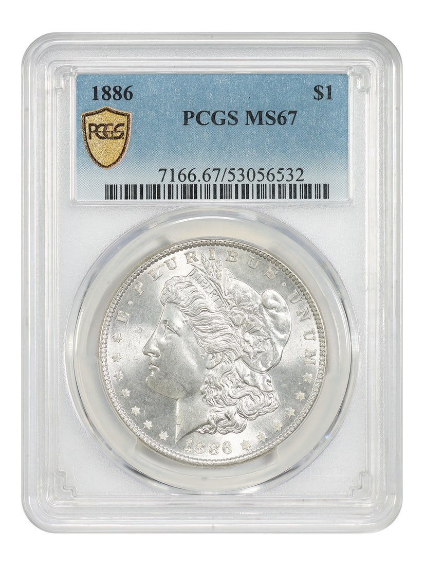 PCGS MS67 1886 Morgan Dollar Philadelphia (1 of 4)