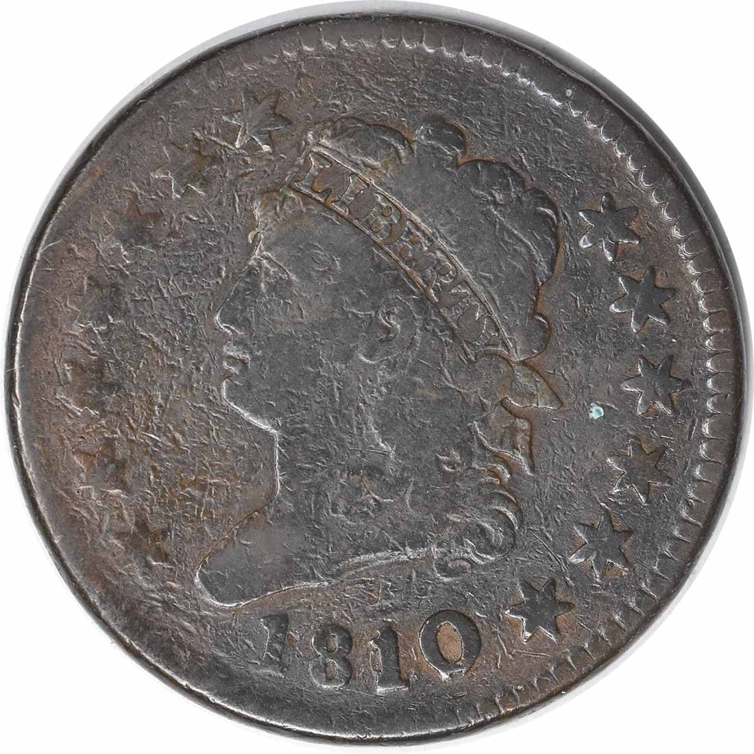 1810 Large Cent Copper Classic Head Coin by John Reich (1 of 2)