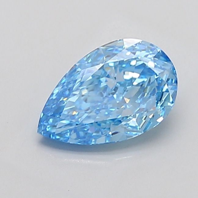 Loose Diamond - PEAR 2.44ct Fancy Vivid Blue VVS2: Loose Diamond - PEAR 2.44ct Fancy Vivid Blue VVS2 Source: This is a real non-mined Diamond that has been grown in a lab Shape: PEAR Carats: 2.44 Color: Fancy Vivid Blue Certification: IGI Video: