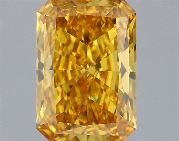 Loose Diamond - RADIANT 1.35ct Fancy Vivid Yellow VS1: Loose Diamond - RADIANT 1.35ct Fancy Vivid Yellow VS1 Source: This is a real non-mined Diamond that has been grown in a lab Shape: RADIANT Carats: 1.35 Color: Fancy Vivid Yellow Certification: IGI Vid